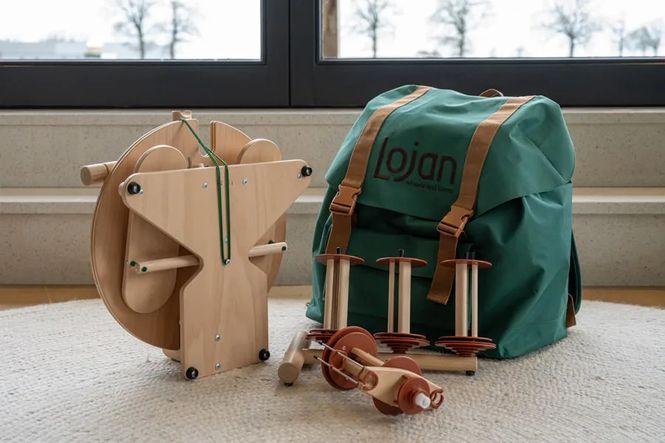 Hoofdbeeld Travel Buddy spinnewiel – incl. rugzak